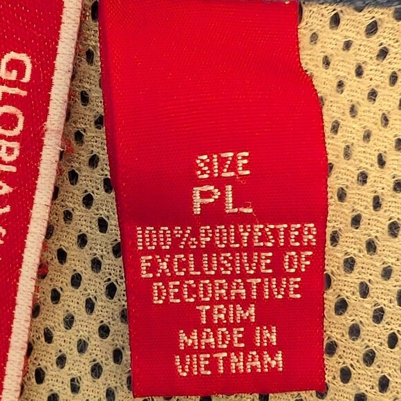 Gloria Vanderbilt Zip Up Sports Jacket in Vintage Blue and Cream Size Large - Picture 12 of 13